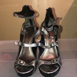 Pewter Gladiator Sandals